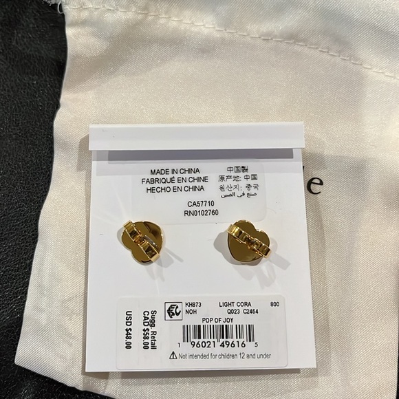 kate spade Pop Of Joy 10mm Coral Flower Studs/NWT - Picture 8 of 10